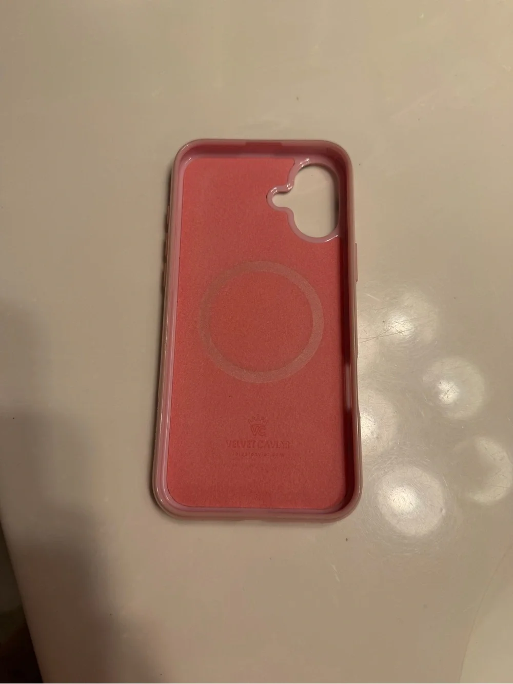 Velvet Caviar Pink and black polka dot case for IPhone 16 Plus